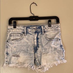 Two pairs of Aeropostale blue Jean shorts